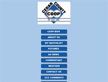 Tablet Screenshot of cedarcountycoop.com